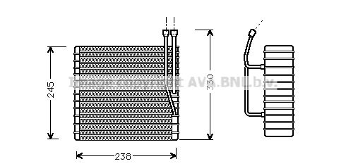 AVA QUALITY COOLING Испаритель, кондиционер JEV012